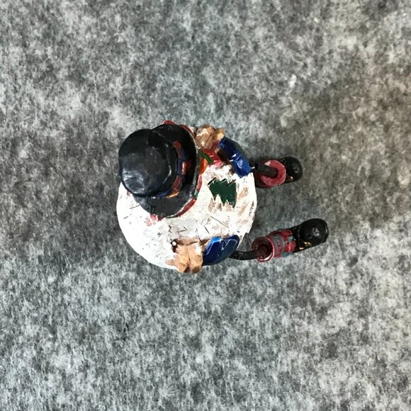 Vintage Figurine Snowman Bottle Cork Stopper - Picture 6 of 7